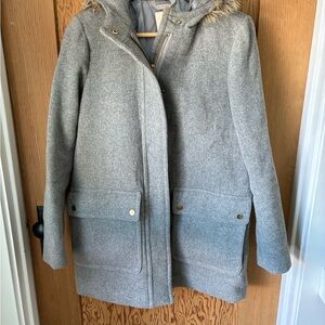 J Crew Wool Blend Parka - Size 0